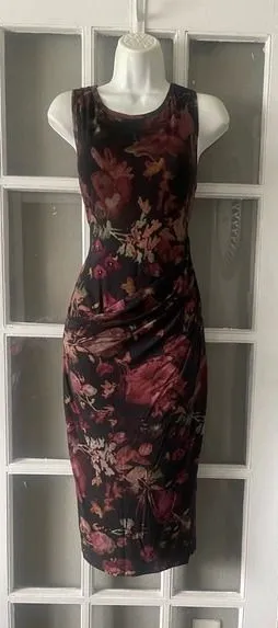 Peruvian Connection Floral Midi Ruched Dress thumbnail 1