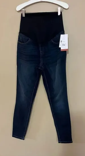 Isabel Maternity by Ingrid & Isabel Dark Wash Skinny Jeans Woman’s Size 4 NEW thumbnail 1