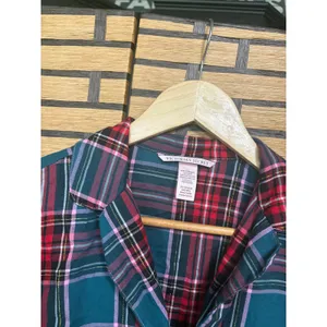 Victorias Secret Plaid Button Down Pajama Top Size XS‎ thumbnail 4