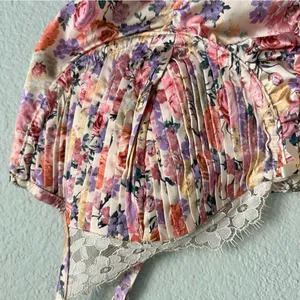 For Love And Lemons Multi-Color Floral Gardenia Mini Dress. Size Medium thumbnail 7