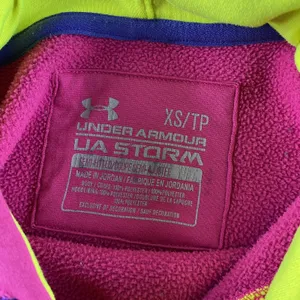 Under Armour Hoodie Womens XS Pink UA Fleece‎ Hooded Sweatshirt Storm Women's thumbnail 4