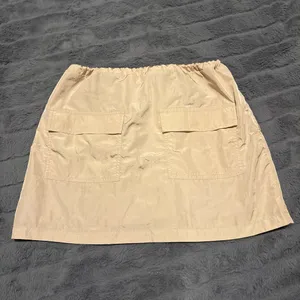 Forever 21 Champagne Satin Mini Skirt Size M Elastic Waist thumbnail 3