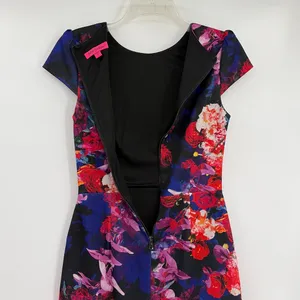 Betsey Johnson Floral Sheath Dress Sz 2 Dark Romantic Preppy Corpcore Garden thumbnail 9