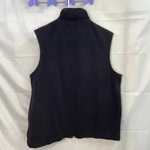Architect women's black fleece mock neck full zip soft winter basic vest large‎ thumbnail 7