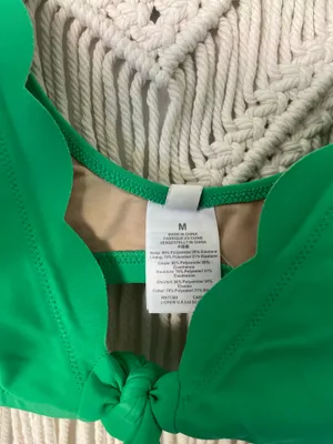 J. Crew Scalloped Tie Front Bikini Top thumbnail 5
