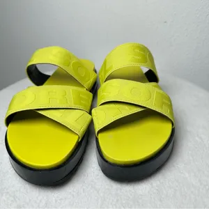 Sorel Green Sandal Woman's Slip On Platform Adjustable Stretchy Straps SZ 8 thumbnail 4