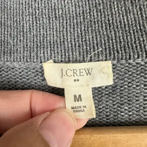 J.Crew Womens‎ Gray Open Front Cardigan Sweater Size Medium Knit Classic Cozy thumbnail 8