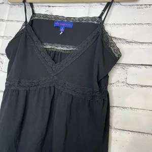 Aeropostale Black Crop Top Camisole Spaghetti Straps Lace SZ XL Flowy V-Neck thumbnail 8