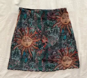 Mesh Sun Skirt Shein thumbnail 1