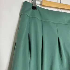 Lands' End Sea Green Mini Tennis Skort w/Pockets Womens Large thumbnail 2
