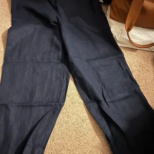 J Jill‎ linen blue cropped blue pants small thumbnail 3