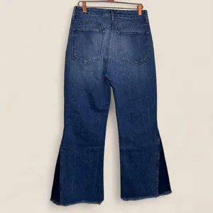 Anthropologie 3x1 two toned flare Higher Ground Gusset Crop jeans | size 25 thumbnail 4