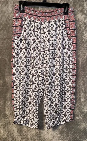 American Eagle Outfitters Printed Viscose Jogger Pants Size M thumbnail 1