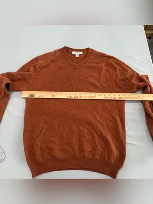 Turnbury brand Orange 100%‎ cashmere sweater thumbnail 5
