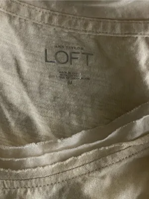 Ann Taylor Loft off White Embellished Shirt thumbnail 5