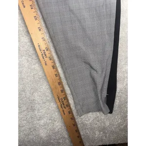 Athleta Pants Womens 4 Gray Black Plaid Brooklyn Ankle‎ Side Stripe Stretch thumbnail 11
