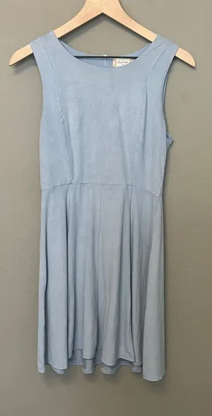 altard state baby blue sleeveless fit and flare dress size medium thumbnail 1