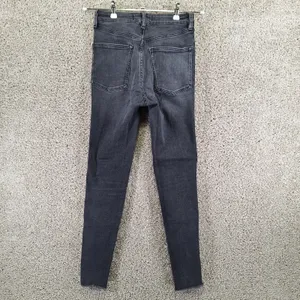 Free People Jeans Womens 27 (Fits 26x27) Dark Wash We the Free‎ Raw Hem Boho thumbnail 5