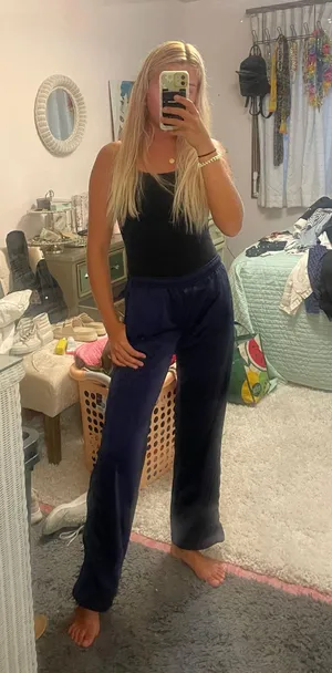 Navy Sweat Pants Blue thumbnail 1