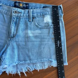 Lucky Brand The Cut Off Shorts 6 28 Floral Embroidered Denim Boho Summer Fairy thumbnail 9