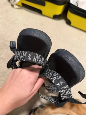 Chaco Black and White Strappy Sport Sandals thumbnail 2