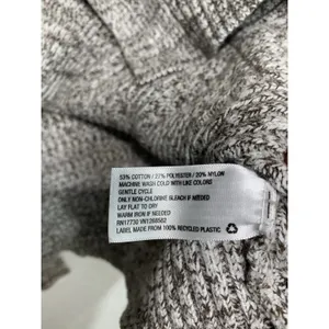 A New Day Cardigan Women Medium Brown White Marled Open‎ Front Pockets VN1268582 thumbnail 5
