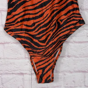 Missguided Tiger Print One-Piece Swimsuit Size 8 thumbnail 3