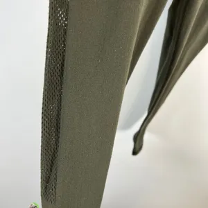Lululemon Align High Rise Capri Leggings Olive Green Mesh‎ Detail Size XS thumbnail 4