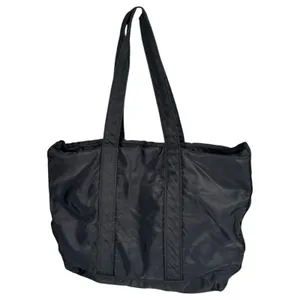 Lauren Ralph Lauren Monogram Black Nylon Multi Pocket Tote Shoulder Bag thumbnail 2