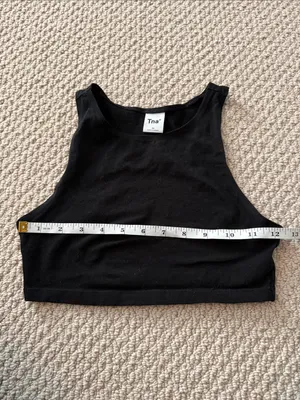 Tna Size Extra Small XS Chill Mission Tank from Aritzi Black Cropped Tank thumbnail 3