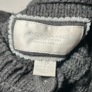 Vintage Charcoal AE Short Sleeve Babydoll Cardigan‎ 2 Button Twilight Core Sz S thumbnail 6