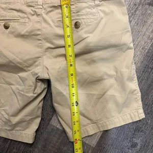 Low Rise 2000s American Eagle tan‎ cargo shorts thumbnail 5