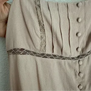 Wild Fable light ballet pink babydoll tank top cami lace button down size M thumbnail 7