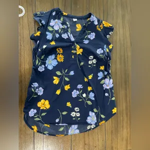 Old Navy Relaxed Split-Neck Top thumbnail 1