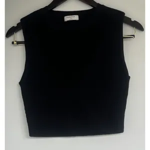 Babaton Sculpt Knit Muscle Ribbed Crop Tank Womens Size Medium Minimalist Career thumbnail 2