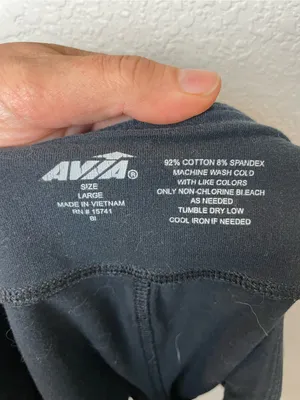 Avia Black Women's Training Shorts with Wide Waistband Size L thumbnail 5