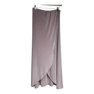 Free People Skirt Women's Small S Midi Wrap Drape Faux Crossover‎ Blush Pink thumbnail 3