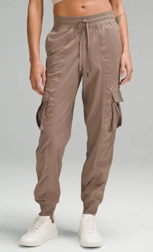 Lululemon Dance Studio Relaxed-Fit Mid-Rise Cargo Jogger Taupetastic XL thumbnail 1