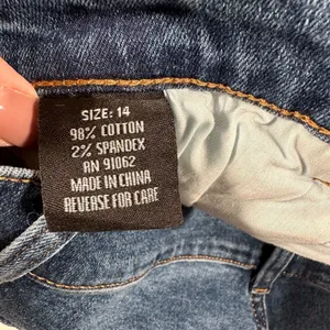Standards & Practices Bootcut Jeans Women's Size 14 Whiskered Blue Denim thumbnail 6