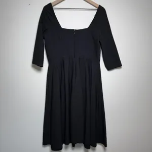 Unique Vintage Women Dress 1X/16 Black Lamar Sweetheart Swing 1950s Retro thumbnail 5