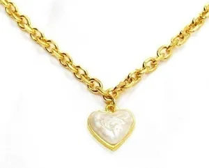 Pearl Heart Chain Gold thumbnail 1