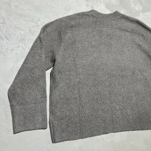 VTG Abercrombie & Fitch Women's Gray Wool Blend Knit Crew Neck Pullover SZ L Y2K thumbnail 7