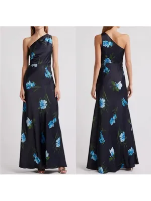 Sachin + Babi Delphine One Shoulder Gown thumbnail 5
