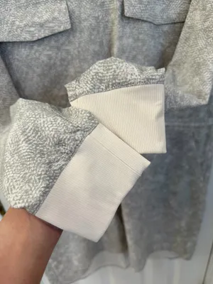 Athleta Zuma Printed Shirtdress in Viper Gray and Ivory thumbnail 6