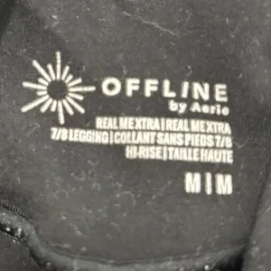 OFFLINE by Aerie Real Me Xtra 7/8 High Rise Leggings Black Pockets Womens M thumbnail 6