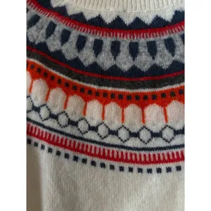 Gap Fair Isle Snow Cap Scandi Nordic Mohair Wool Sweater Sz‎ XS thumbnail 7