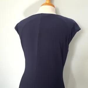 Lauren Navy Blue Stretchy Classic Dress thumbnail 6