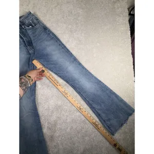 Hudson Flare Jeans 25 Blue Distressed Bell Bottom‎ Wide Leg Denim Boho Festival thumbnail 12