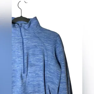 St. John’s Bay Active Blue Space Dye 1/4 Zip Pullover Fleece Lined Size Small‎ thumbnail 3