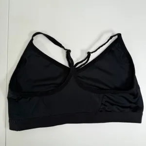 NIKE S Small Dri-Fit Indy Light Support Sports Bra Black Swoosh Logo Women's thumbnail 5